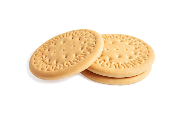 istock Salty cracker biscuit isolated on white background 1222152687