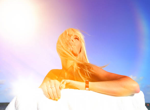 istock Woman Relaxing at the beach 1222152760