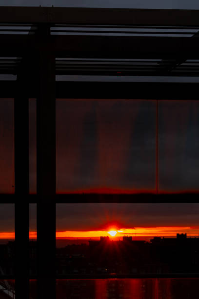 istock Dawn View over housing in Madrid with Dramatic Sky 1222152858