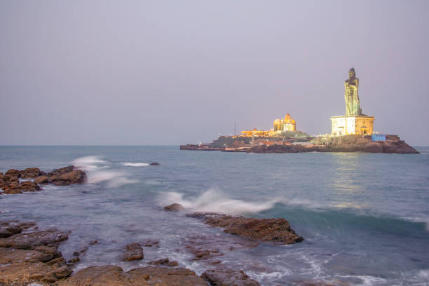 istock Vivekananda Rock Memorial and Thiruvalluvar Statue 1222155578