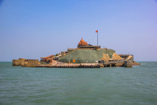 istock Vivekananda Rock Memorial and Thiruvalluvar Statue 1222155647