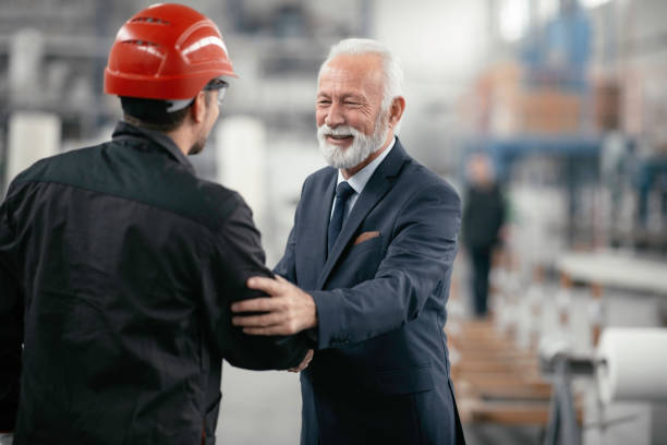 istock Colleagues working together in factory. 1222156804