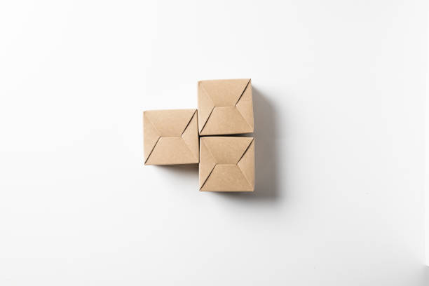istock Group of cardboard box isolated on white background with clipping path. 1222157311