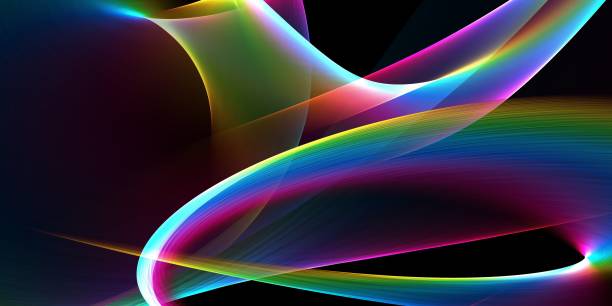 istock Abstract rainbow light wave futuristic background 1222159858