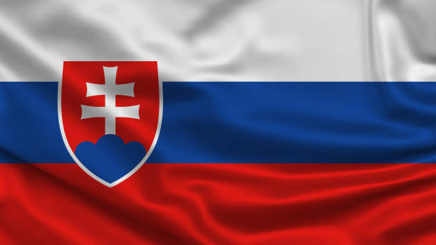istock Waving flag. Silk texture. 3d Illustration. 1222159906