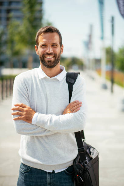 istock Handsome businessman outdoors. 1222160376