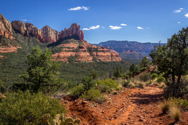 vista da trilha de brins mesa - picturesque america or the land we live in canyon mountain mountain range - fotografias e filmes do acervo