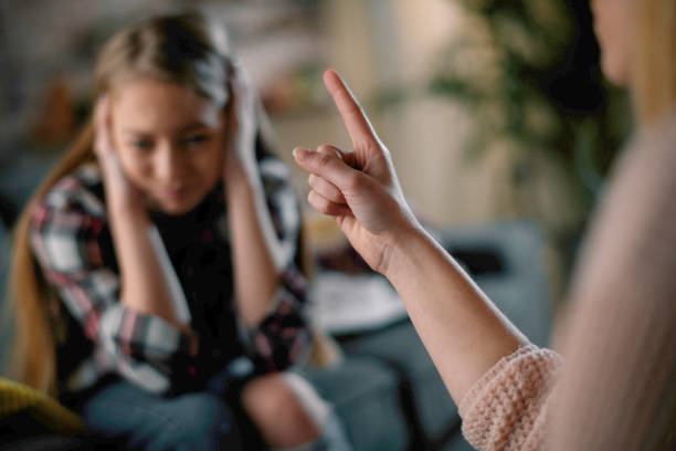 istock Mother scolding daughter. 1222162751