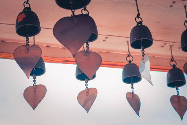 istock Brass bell and golden leaf 1222164328