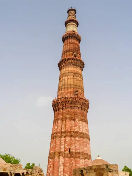 Qutb-Minar one of the most famous historical landmarks of India.