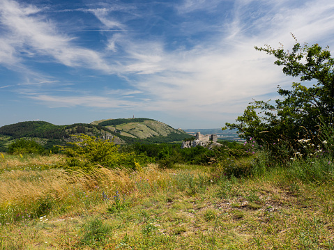 Old romantic ruin in Palava, Czech republic, hiking holiday