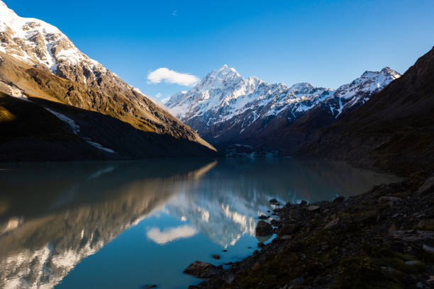 istock Incredible reflections on Hooker Lake in the early morning light 1222171004