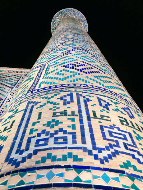 istock the blue mosiac islamic pattern on musk tower 1222178450