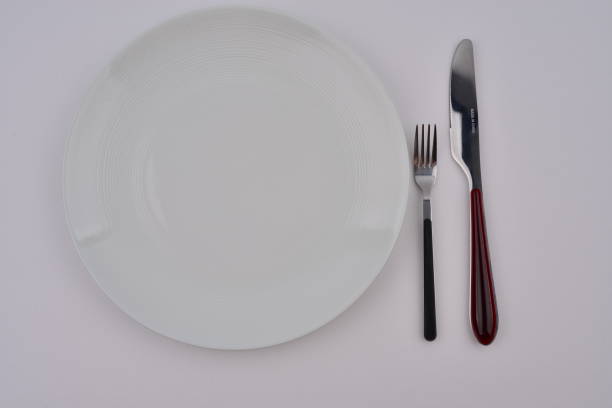 istock Plates and crystal cups for delicious  dishes 1222179355
