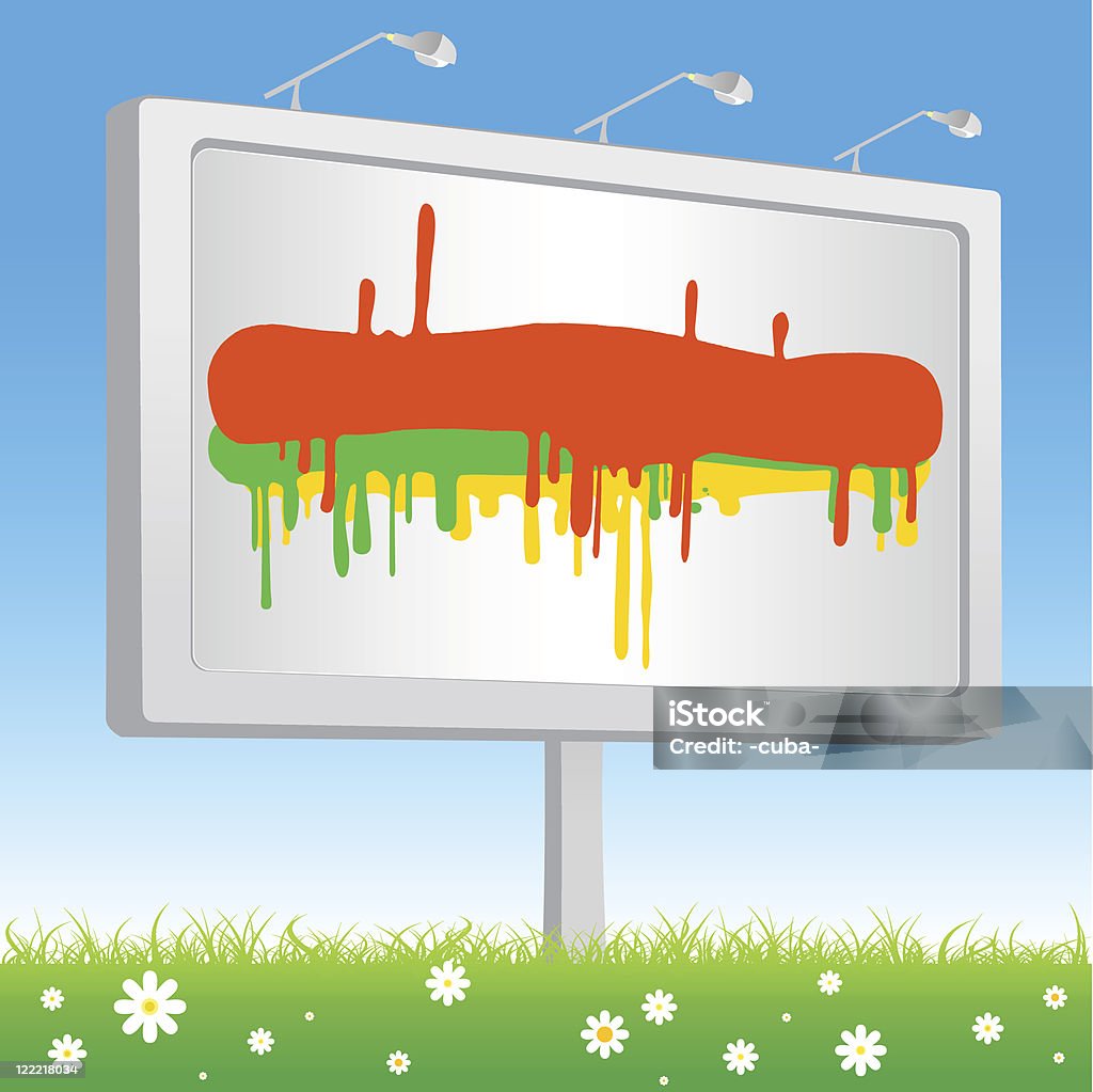 Advertising billboard  Abstract stock vector