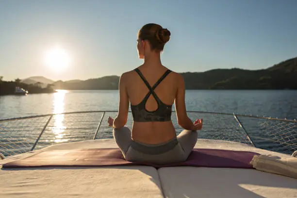 Photo of Sunset Yoga on the Yacht.