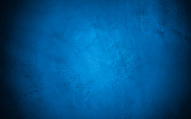 istock Old wall pattern texture cement blue dark abstract  blue color design are light with black gradient background. 1222188937