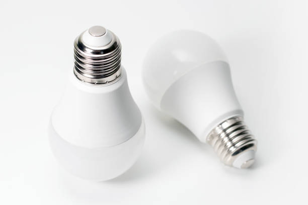 istock LED, New technology light bulb isolated on white background, Energy super saving electric lamp is good for environment 1222190846