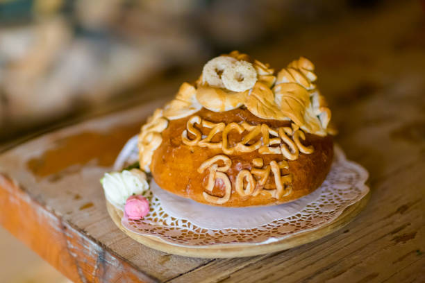 Traditional polish wedding bread detail