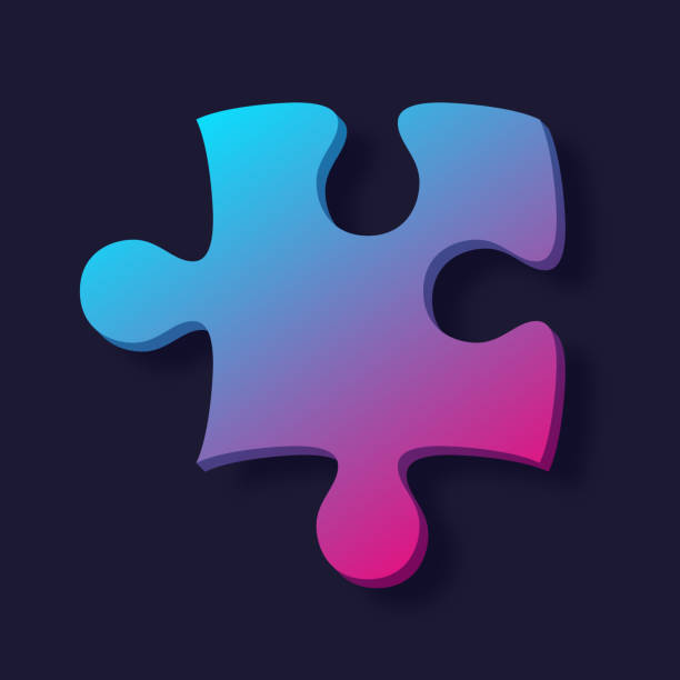 układanka - solution puzzle strategy jigsaw piece stock illustrations