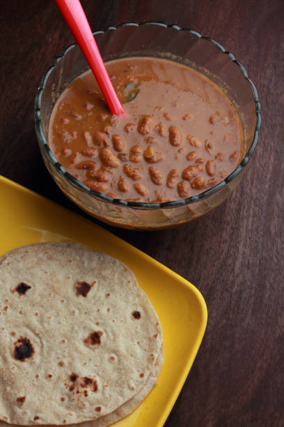 istock Indian dish Roti with Rajma curry 1222198230
