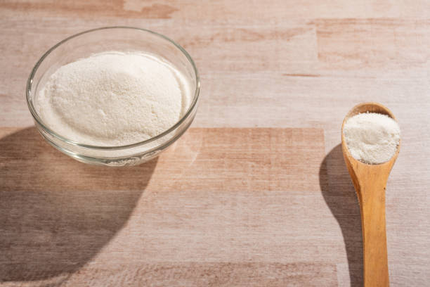 istock Pills and collagen protein powder - Hydrolyzed 1222200104