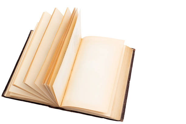 istock Yellow pages of an old book. 1222200565