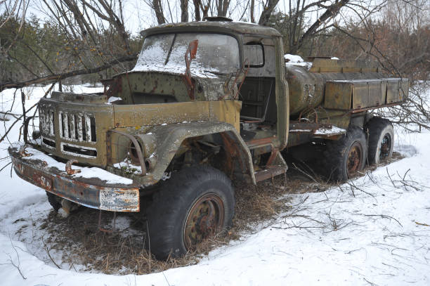 istock Abandoned radioactive vehicle 1222202739