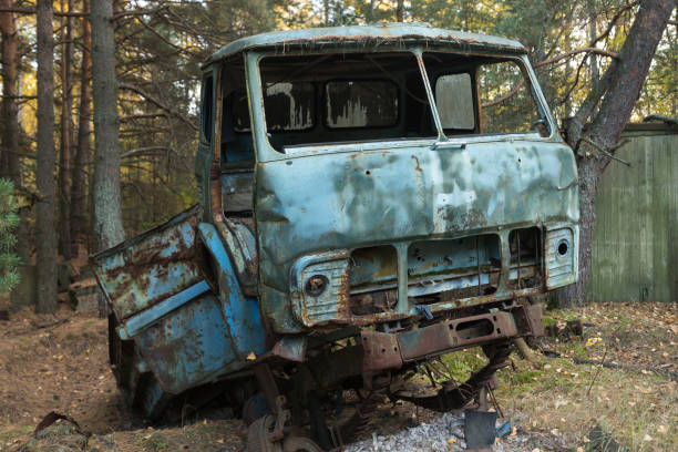istock Abandoned radioactive vehicle 1222202786