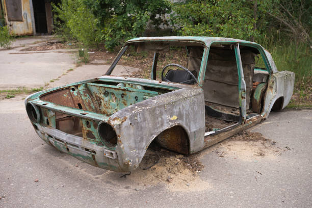 istock Abandoned radioactive vehicle 1222202793