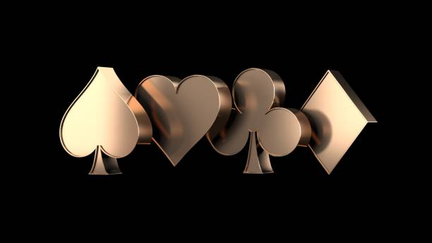 Casino background with playing cards suit symbols