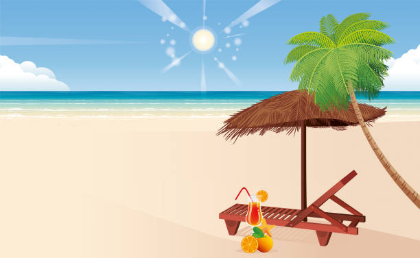ilustraciones, imágenes clip art, dibujos animados e iconos de stock de playa y silencio - miami beach