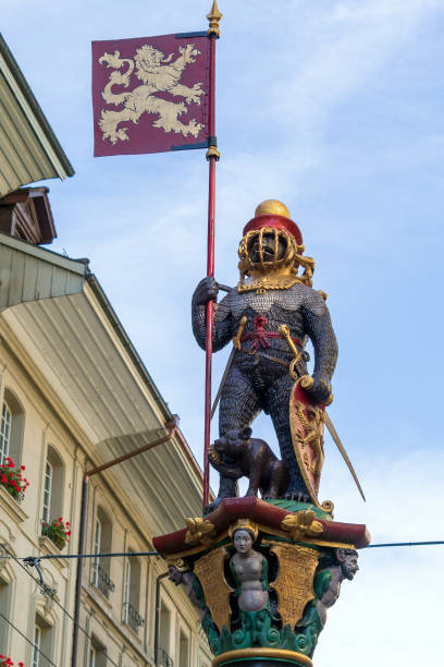 istock Renaissance fountain (XVII c.) Zahringer bear, Bern 1222206313