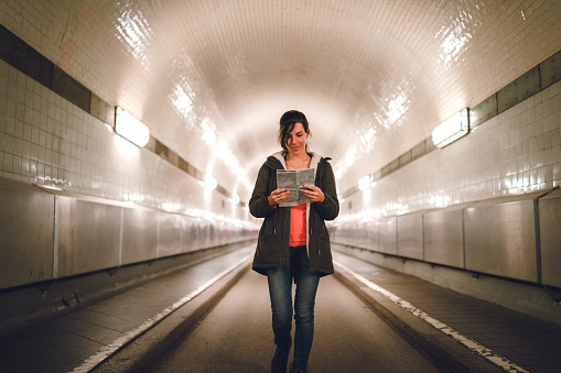 Exploring old Elbe tunnel