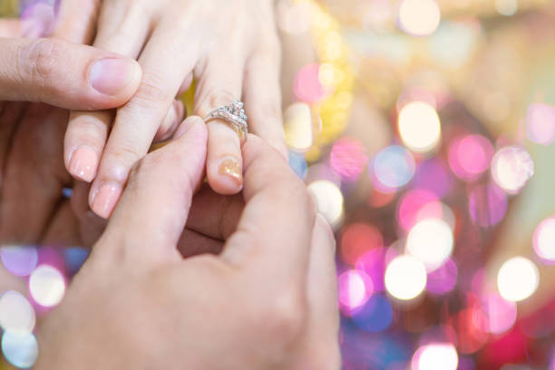 istock wedding ring Closeup photo 1222214502