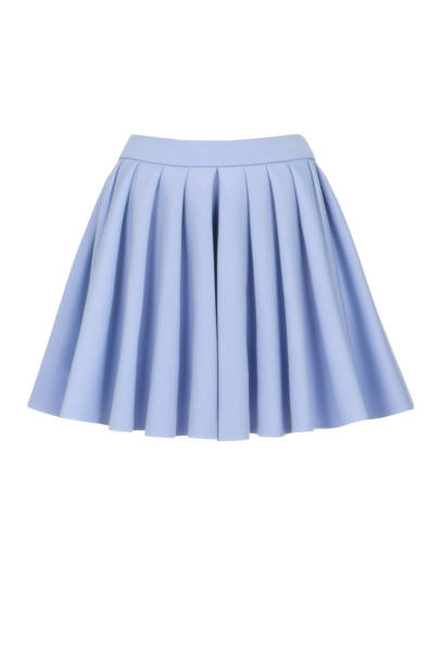 女の子のための青いスカート。白い背景に隔離されています。 - ミニスカート ストックフォトと画像