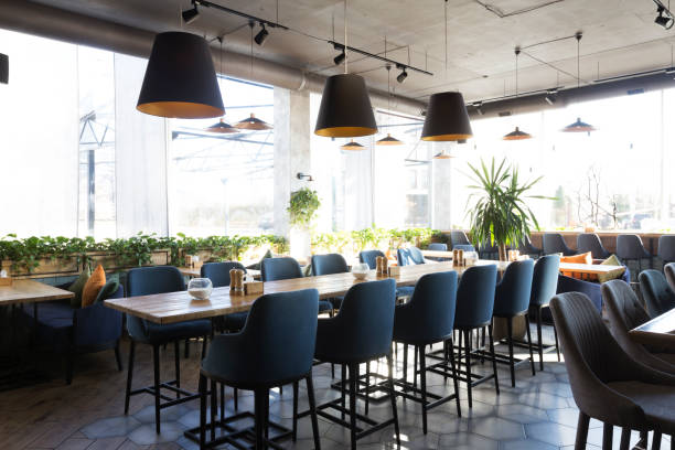 istock Cafe interior with soft places for rest without people 1222217553