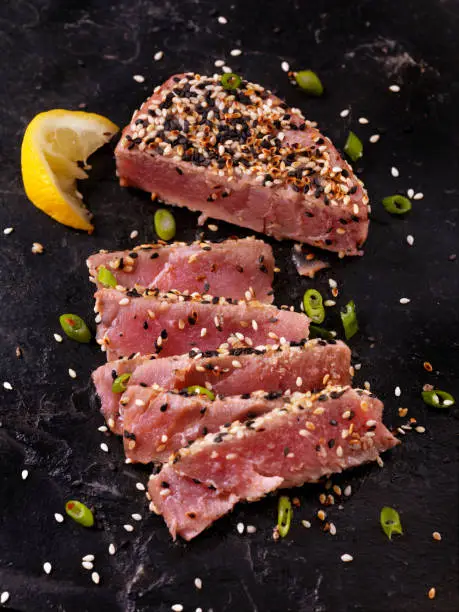 Sesame Crusted, Seared Tuna Fillet