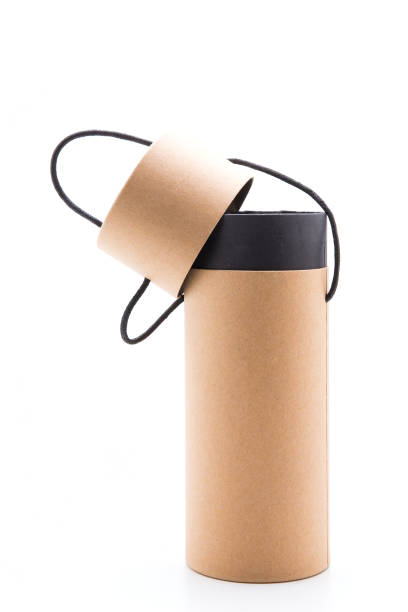 istock Cylindrical paper box on a white background 1222220491