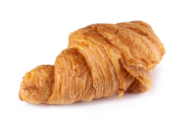 istock Crispy croissants isolated on a white background 1222222856