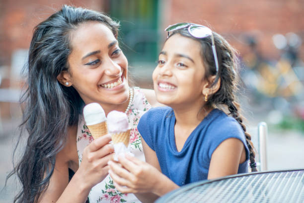 istock Family eating ice cream together 1222223393