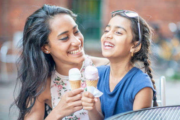 istock Family eating ice cream together 1222223402