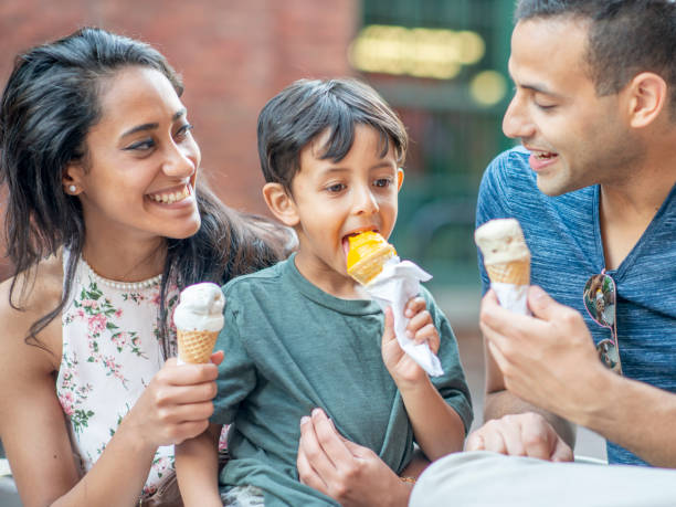 istock Family eating ice cream together 1222223417