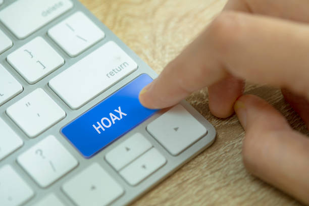 istock Close-Up Of Computer Keyboard With Hoax Text 1222225875