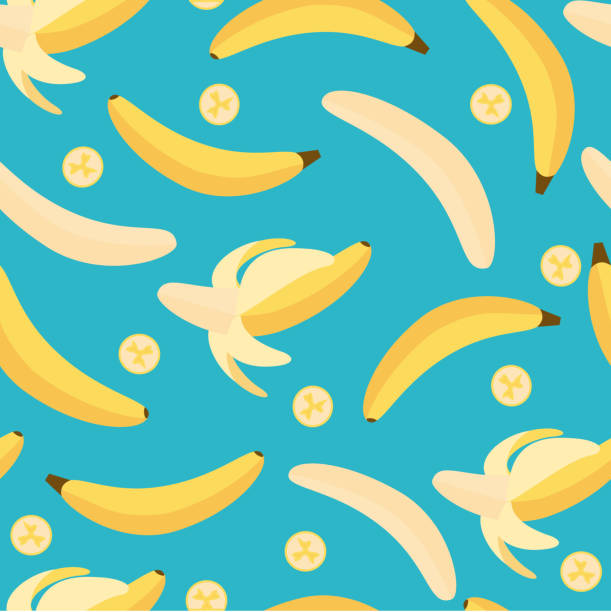 Banana seamless pattern illustration vector art vector art illustration