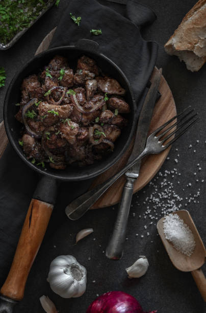 istock Sauteed chicken liver with onions 1222227426