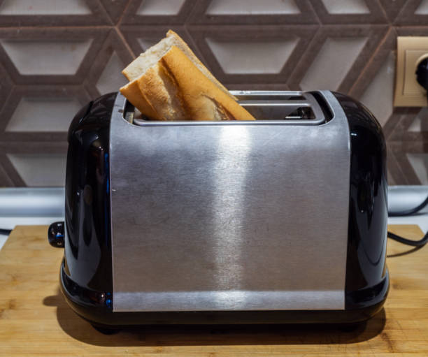 istock Steal toaster with bread 1222229431