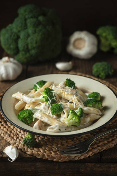 Broccoli chicken pasta Broccoli chicken pasta chicken rigatoni stock pictures, royalty-free photos & images