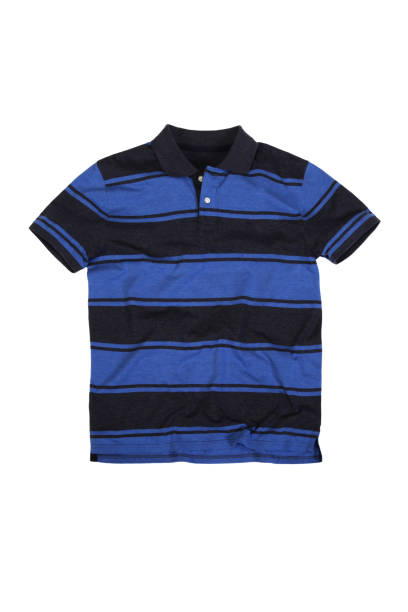 istock Men's  striped t-shirt isolated on a white background. 1222243741