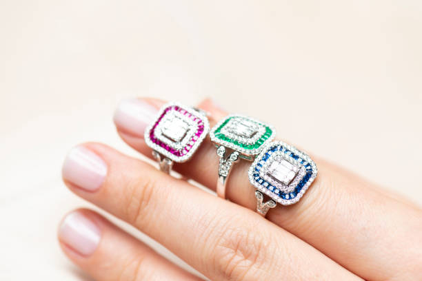 istock Woman Wearing Rings 1222245648